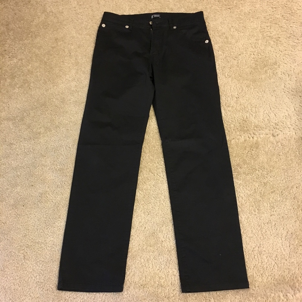 Men’s Versace pants.  Size 34 44. Black.